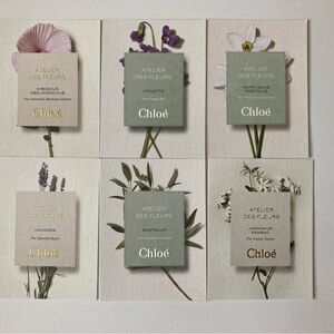 6 Chloe Atelier Des Fleurs Promo Card for Art Craft Cards Lot Set